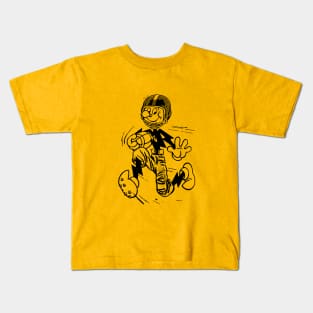 Bolt - Chargers Football Mascot Black Kids T-Shirt